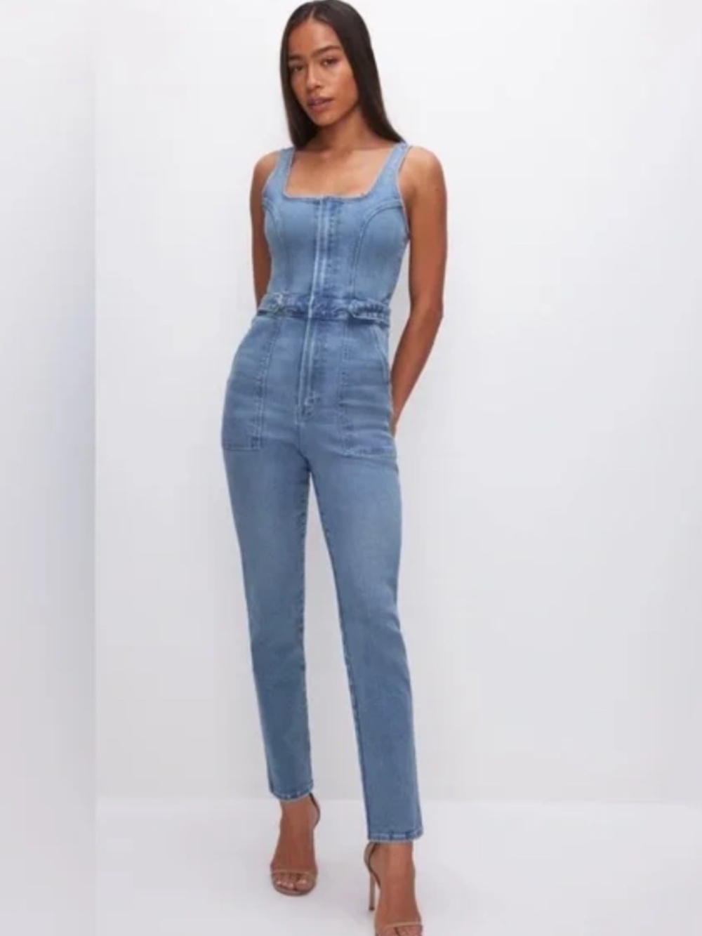 Good American Fit For Success sleeveless jumpsuit NWT